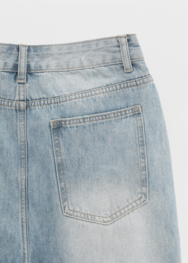 Timma Rivet Shirred Wide Pants
