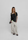 Lehita Off-shoulder Short-sleeve Tee