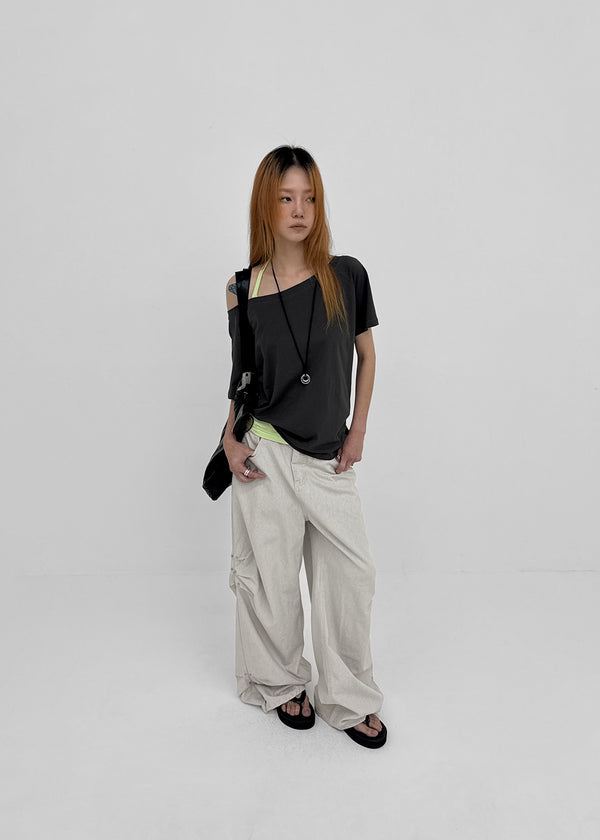 Lehita Off-shoulder Short-sleeve Tee