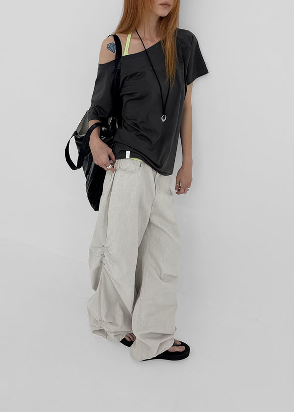 Lehita Off-shoulder Short-sleeve Tee