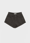 Nicket Roll-up Cotton Shorts (Belt Set)