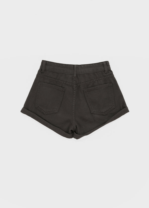 Nicket Roll-up Cotton Shorts (Belt Set)