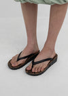 Kimmit Leopard Wedge Heel Flip-flops