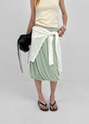 Teini Cooling Draping Midi Skirt