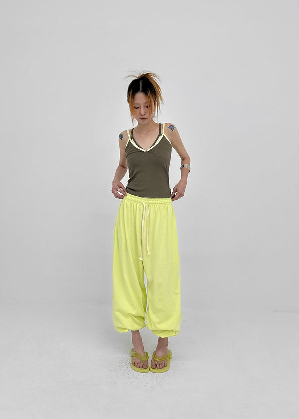 Etop Two-way Color Elastic Pants