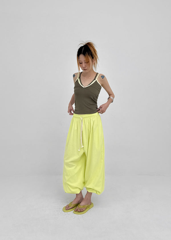 Etop Two-way Color Elastic Pants