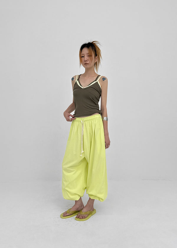 Etop Two-way Color Elastic Pants