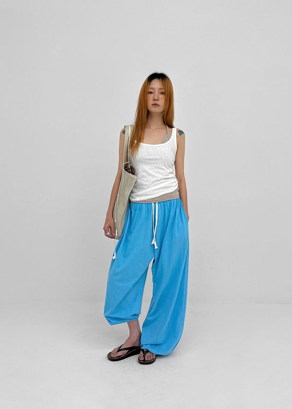 Etop Two-way Color Elastic Pants