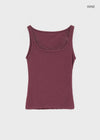 Popring Wide U-neck Sleeveless