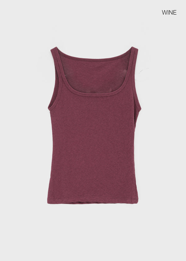 Popring Wide U-neck Sleeveless
