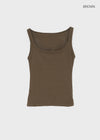 Popring Wide U-neck Sleeveless
