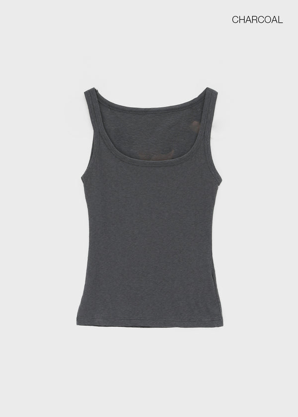 Popring Wide U-neck Sleeveless
