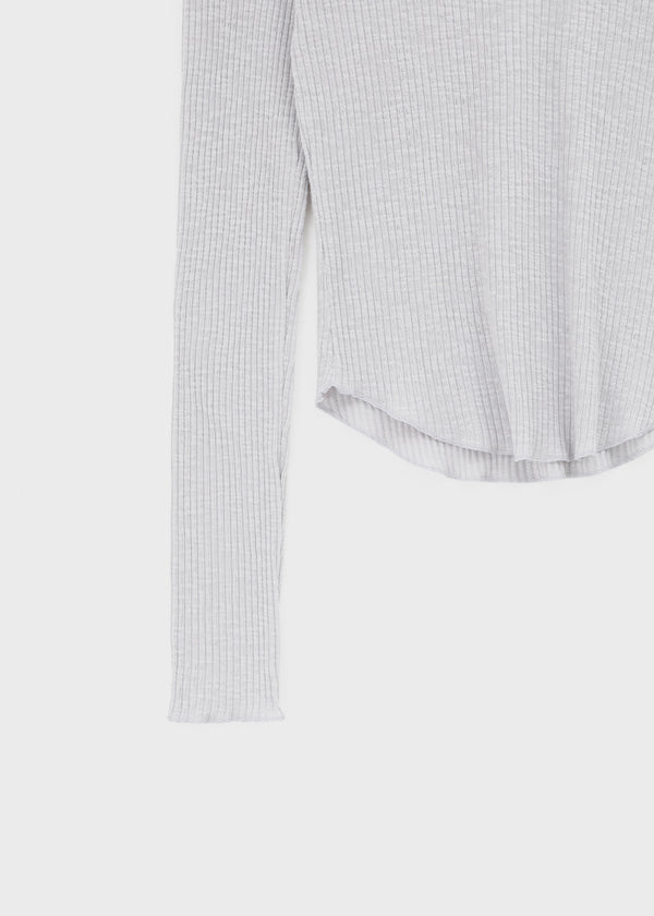 Tinta Ribbed Collared Long Sleeve Tee