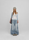 Famildi Off-shoulder Raglan Sleeveless Tee