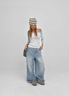 Famildi Off-shoulder Raglan Sleeveless Tee