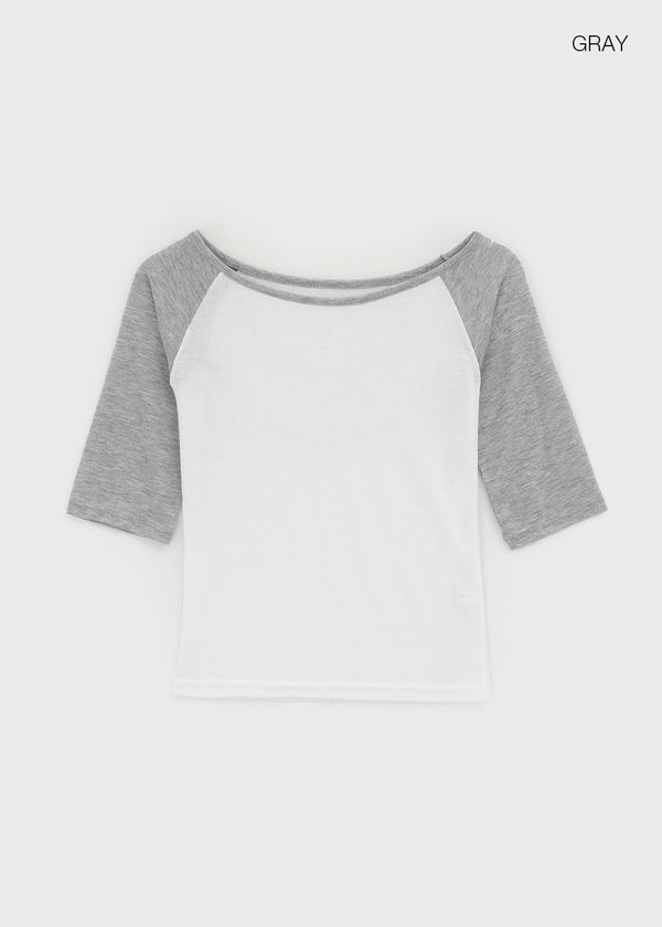 Famildi Off-shoulder Raglan Sleeveless Tee
