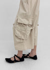 (UNISEX) Wellit Cargo Bermuda Elastic Pants