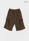 (UNISEX) Wellit Cargo Bermuda Elastic Pants