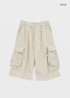 (UNISEX) Wellit Cargo Bermuda Elastic Pants