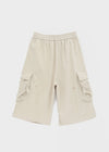 (UNISEX) Wellit Cargo Bermuda Elastic Pants