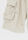 (UNISEX) Wellit Cargo Bermuda Elastic Pants