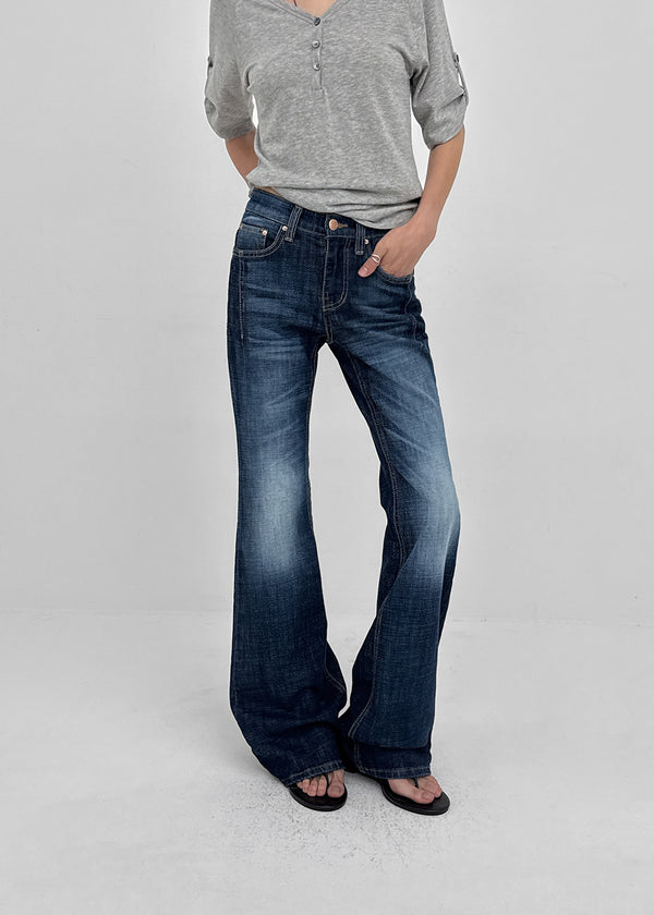 Holder Ring Bootcut Denim Pants