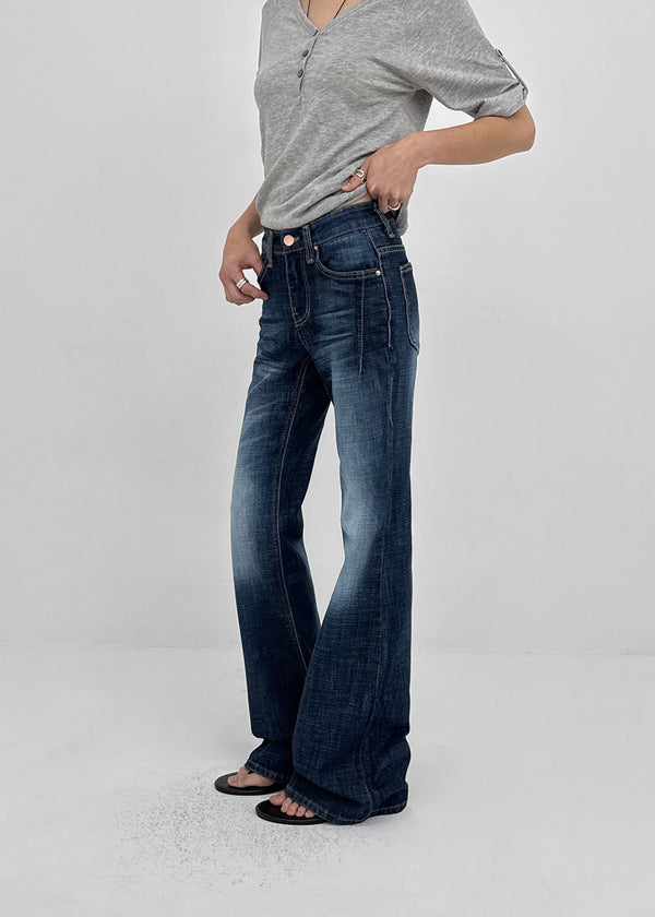 Holder Ring Bootcut Denim Pants