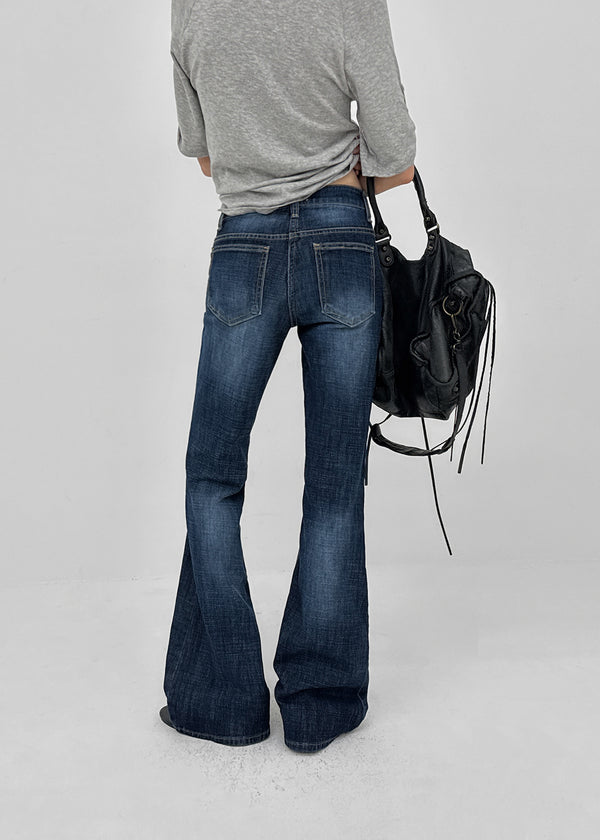 Holder Ring Bootcut Denim Pants