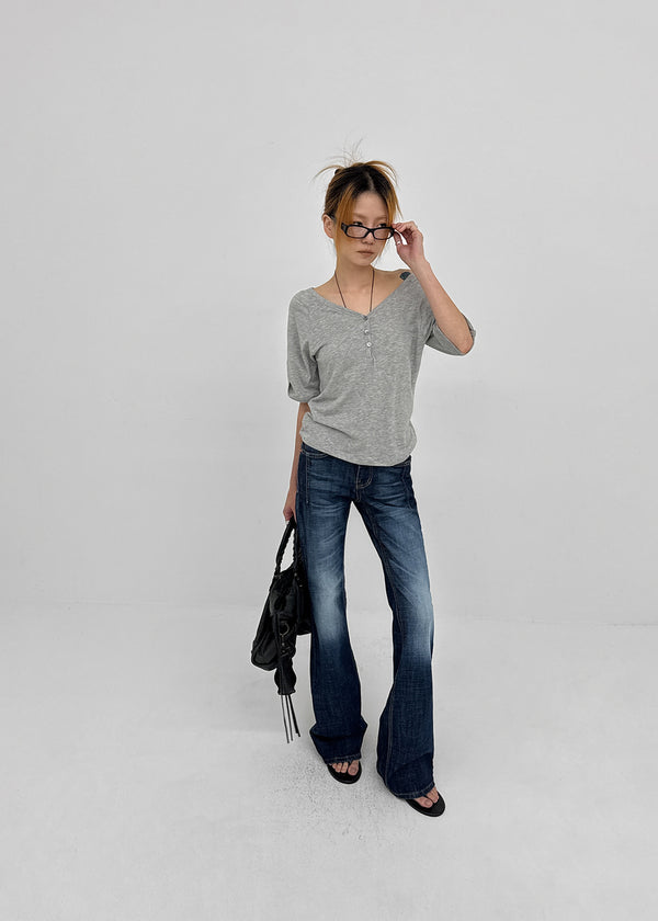 Holder Ring Bootcut Denim Pants