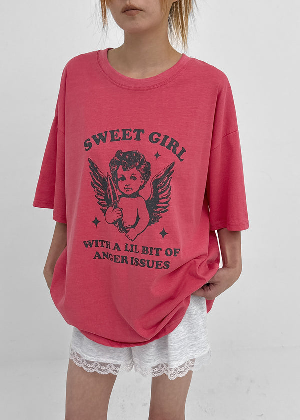 Rect Printed Loose-fit Short-sleeve Tee