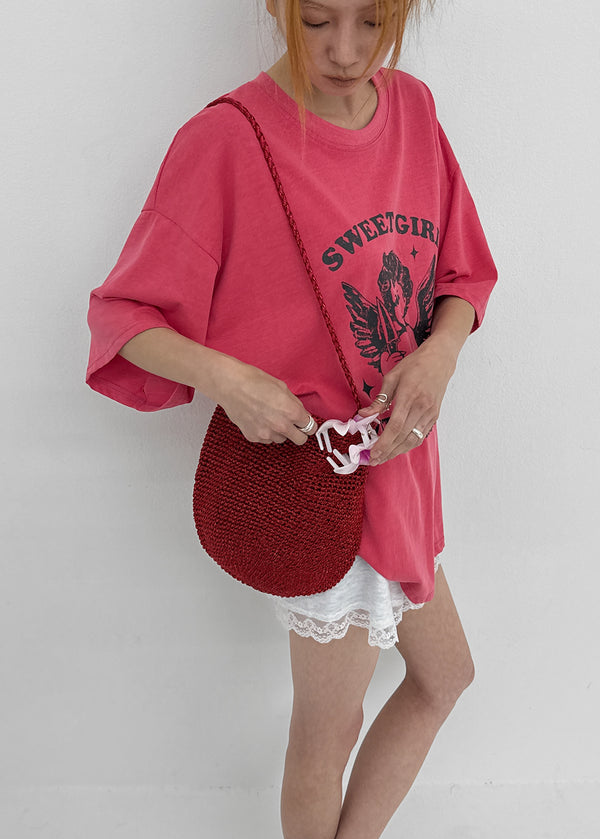 Rect Printed Loose-fit Short-sleeve Tee