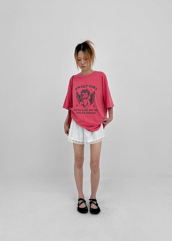 Rect Printed Loose-fit Short-sleeve Tee