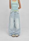 Warpin Wide Denim Pants