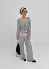Rivets Knit Linen Cardigan