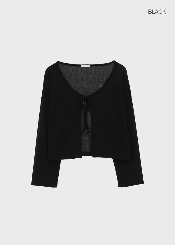 Rivets Knit Linen Cardigan