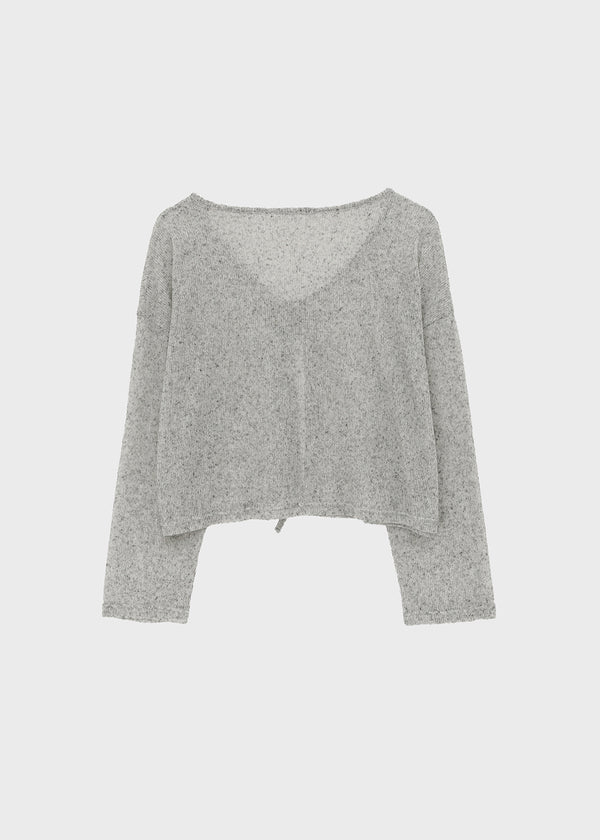 Rivets Knit Linen Cardigan