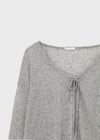 Rivets Knit Linen Cardigan