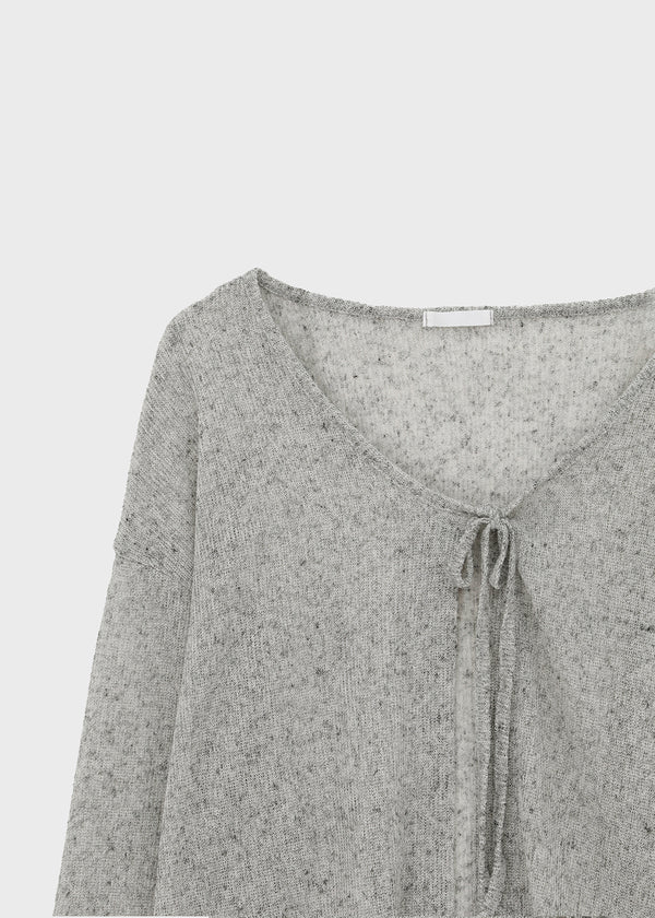 Rivets Knit Linen Cardigan