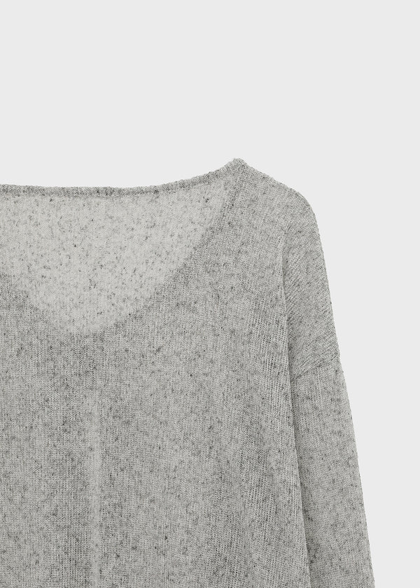 Rivets Knit Linen Cardigan