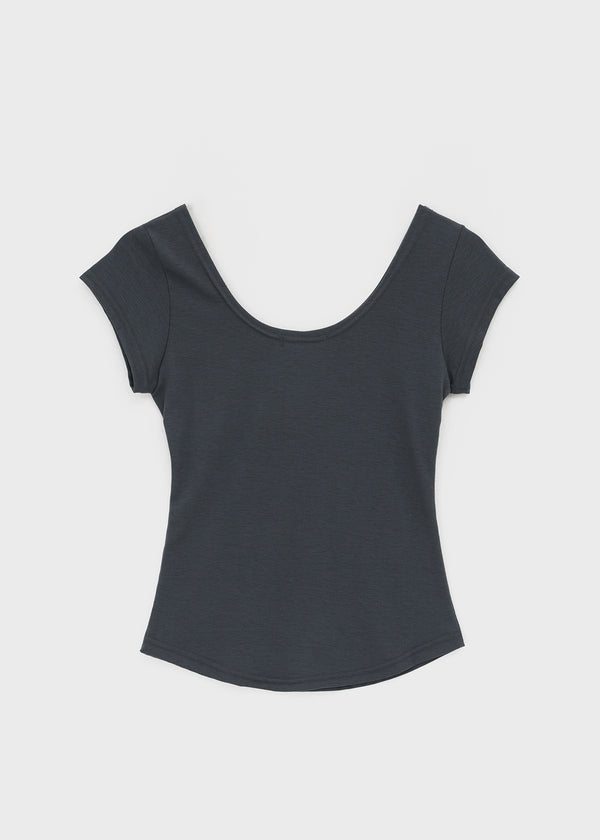 Jay's Summer Deep U-Neck Short Sleeve Tee