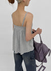 Torsion Bar V-neck Sleeveless (Built-in Cup)