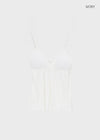 Torsion Bar V-neck Sleeveless (Built-in Cup)