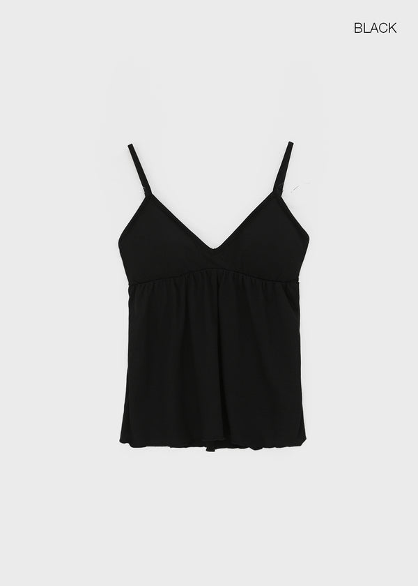 Torsion Bar V-neck Sleeveless (Built-in Cup)