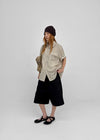 Optical Summer Roll-up Short Sleeve Shirt