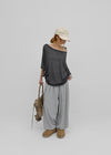 Chaser See-through Off-Shoulder Short-Sleeve Tee