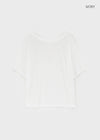 Chaser See-through Off-Shoulder Short-Sleeve Tee
