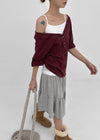 Vapor tiered midi skirt