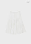 Vapor tiered midi skirt