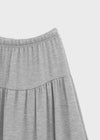 Vapor tiered midi skirt