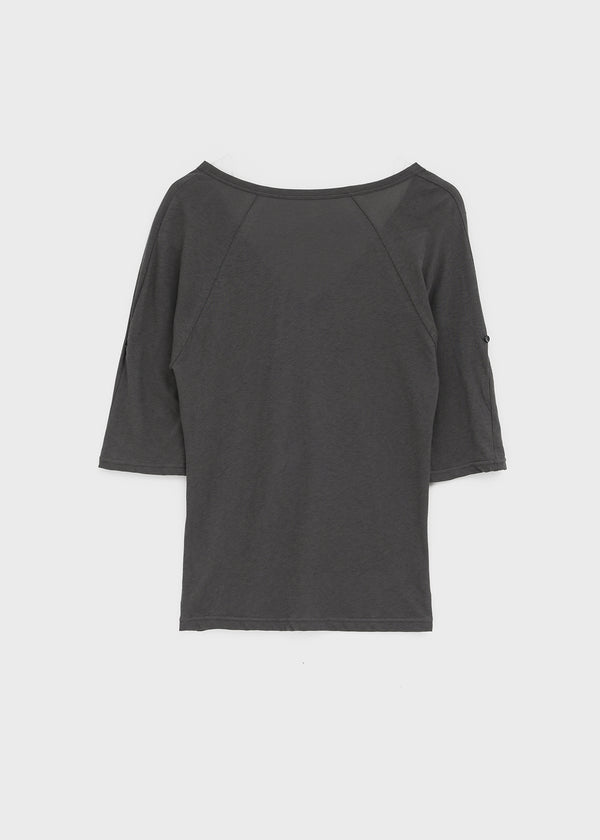 Kujan Button Roll-up 3/4 Sleeve T-shirt